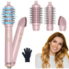 3-in-1 Rotating Hot Air Hair Brush with Detachable Dual Brushes, 3 Heat Settings & 2 Speeds