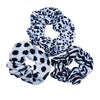 2-Pack/3-Pack Retro Leopard Print Thick Fabric Hair Loops – Elastic Hair Ties for Women