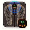 EMS Foot Massager Pad with LCD Display & Remote — Foldable Waterproof PU Foot, Back & Leg Massager