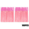 50/100-Pack Disposable Eyelash & Eyebrow Brushes - Soft Mascara Wands Spoolies for Lashes & Brows