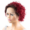 Pixie Cut Curly Human Hair Wig 13x1 Lace Front Short Bob 6-8 in (15-20 cm) Natural Black (1B)