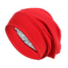 Satin-Lined Turban Sleep Cap & Hijab Inner Bonnet - Soft Knit Beanie Headscarf for Hair Loss