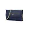 Women's Chain Crossbody Bag – Light Luxury Sequined Letter Flap Clutch with Adjustable Chain Strap