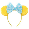 Disney Sequined Mouse Ear Headband with Rainbow Bow, Festival Party Hairband for Women & Girls
