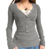Women's Vintage Square Collar Knit Sweater - Loose Fit Long Sleeve Pullover