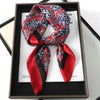 Satin Square Scarf 70cm (27.6 in) Silk-Look Polyester Neck & Hair Tie Bandana for Women Floral Headscarf Hijab