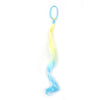 14-Inch (35 cm) Curly Colored Synthetic Ponytail Extension for Kids — Lightweight with Elastic Tie