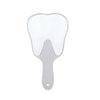 Unbreakable PVC Tooth-Shaped Hand Mirror with Handle - Dental Exam & Makeup Mirror, 24.5 x 13.5 cm (9.6 x 5.3 in) - Assorted Colors