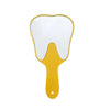 Unbreakable PVC Tooth-Shaped Hand Mirror with Handle - Dental Exam & Makeup Mirror, 24.5 x 13.5 cm (9.6 x 5.3 in) - Assorted Colors