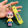 Kpop Demon Hunters Tiger PVC Keychain Harajuku Cute Cartoon Key Ring for Fans & Kids Halloween Gift