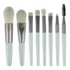 8-Piece Travel Makeup Brush Set – Concealer, Blush, Powder, Eyeshadow & Foundation Brushes