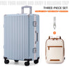 Hardside Aluminum-Frame Spinner Luggage with USB & Combination Lock — 20, 24, 26, 28 Inch (51/61/66/71 cm) Carry-On & Checked Suitcase