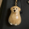Dog Hair Storage Keychain Pendant Cute Resin Dog Fur Keeper Bag Charm for Car Keys, Couples & Gifts