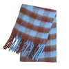 Women's Winter Thick Plaid Pashmina Scarf - Soft Polyester Shawl Wrap, 175+ cm (69+ in) Fuzzy Tassel