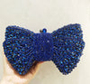 Rhinestone Evening Clutch with Bow - Multi-Color Bridal Wedding Party Handbag