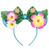 Disney Lilo & Stitch Mickey Mouse Ears Headband, Sequined 5-inch (12.7 cm) Bow Hairband for Women, Girls & Kids