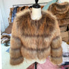 HOOOFUR Brown Raccoon-Style Faux Fur Coat - Women's Thick Quilted-Lined Winter Jacket, Plus Sizes to 5XL
