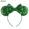 Disney Sequined Mouse Ear Headband with Rainbow Bow, Festival Party Hairband for Women & Girls