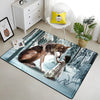Wolf & Moon Area Rug – Scenic Wolf Moon Pattern Non-Slip Carpet for Living Room & Bedroom, Soft Large Area Rug (23×35–70×102 in | 60×90–180×260 cm)
