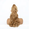 Clip-In Ponytail Extension for Women 22 in (56 cm) Body Wave Curly Claw Clip Synthetic Natural Look
