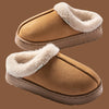 Women's Plush Fleece-Lined Winter Slippers, Non-Slip Soft-Sole Indoor House Shoes