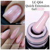 15ml (0.5 fl oz) Quick Extension Gel Nail Polish Nude Milk White Builder Hard Gel Varnish UV/LED