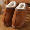 Fluffy Platform Plush Slippers for Women - Warm Non-Slip Home Slippers