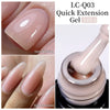 15ml (0.5 fl oz) Quick Extension Gel Nail Polish Nude Milk White Builder Hard Gel Varnish UV/LED