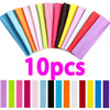 10-Pack Elastic Headbands for Women – Solid Color Sports, Yoga & Fitness Hair Bands