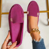 Women's Casual Slip-On Suede Loafers — Non-Slip Flat Round Toe for Spring & Autumn