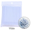 100-Pack Eyelash Microbrushes – Disposable Lash Extension Cotton Swabs for Precise Makeup Application & Cleaning