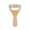 Wooden Handheld Massage Roller and Gua Sha Tool – Full-Body Trigger Point Massager for Women & Men
