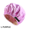 Satin Sleep Bonnet with Headband 11-Inch (28 cm) Extra-Large Silk-Lined Night Cap for Women & Kids