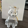 Dog Hair Storage Keychain Pendant Cute Resin Dog Fur Keeper Bag Charm for Car Keys, Couples & Gifts