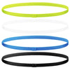 4-Pack Unisex Non-Slip Elastic Sports Headbands - Slim Sweat-Wicking Headbands for Yoga, Running, Gym & Biking