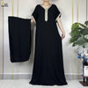 Women's Summer Kaftan Abaya – Loose Muslim Prayer Robe with Scarf, Traditional African & Islamic Dress