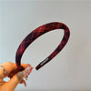 Plaid Bezel Hairband for Women Korean Retro Vintage Headband for Holiday Parties