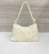 Real Mink Fur Shoulder Bag Luxury Women's Fur Crossbody Handbag