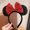 Disney Mickey Mouse Bow Headband for Girls, Cute Kids Hair Accessory for Parties & Everyday