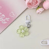 Colorful Transparent Resin Flower Keychain - Cute Bag Charm Pendant for Women & Girls