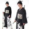 Ankle-Length Kimono Dress for Women – Traditional Japanese Yukata Cosplay Party Ethnic Streetwear