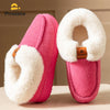 Women's Platform Wedge Slippers - Memory Foam, TPR Non-Slip Sole, Fuzzy Lined Winter House Shoes