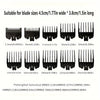 10-Pack Black Hair Clipper Guide Combs – Universal Trimmer Attachments for Barber & Home Salon