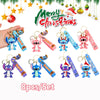 Stitch Holiday PVC Keychain with Santa Hat & Gift - Cute Christmas & Halloween Bag Charm
