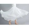 Women's Linen Cotton Ankle-Length Maxi Skirt Elastic Waist Pleated Boho Beach Vintage