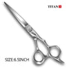 Titan 6-Inch (15.2 cm) Professional Barber Hair Cutting Scissors – Japan 440C Stainless Steel