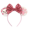 Disney Mickey Mouse Sequin Ears Headband with Bow - Halloween Party Cosplay Hairband for Women & Kids