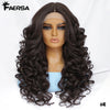 Curly Lace Front Synthetic Wig, 24 Inch (61 cm), 13×4.5×1 Lace, Black Brown Blonde Ginger Orange Burgundy