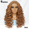 Curly Lace Front Synthetic Wig, 24 Inch (61 cm), 13×4.5×1 Lace, Black Brown Blonde Ginger Orange Burgundy