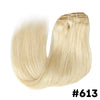 Seamless Clip-In Human Hair Extensions 8-Piece 120g Brazilian Remy Straight 16-26 in (41-66 cm)